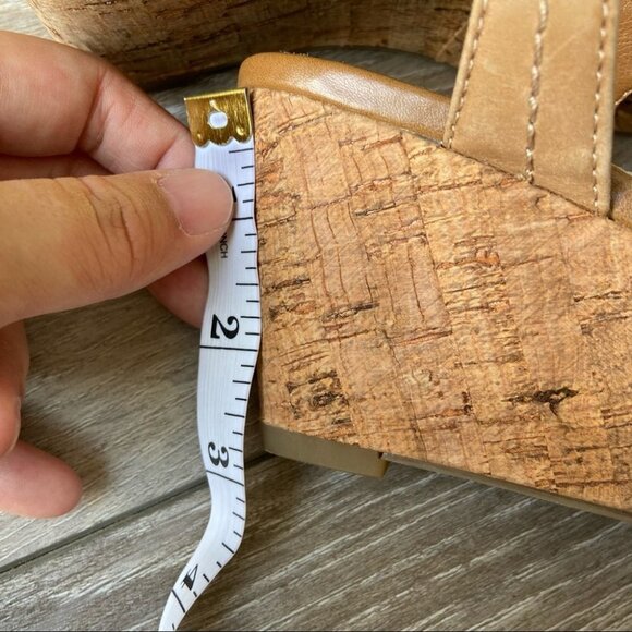 Locale Braided Leather Cork Wedge Heel Sandal - Picture 11 of 11